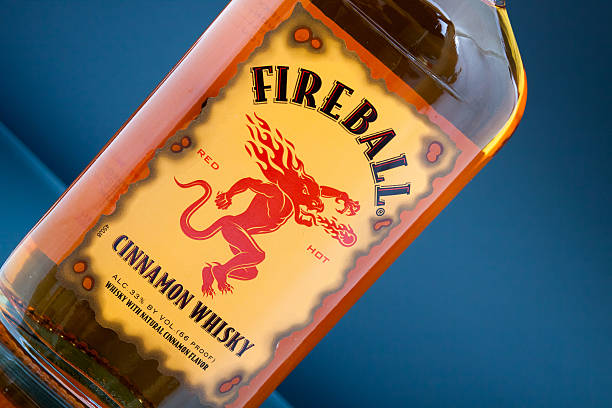 Fireball Cinnamon Whisky stock photo
