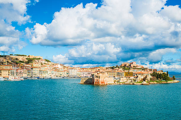 Portoferraio on island Elba, tourist resort. Tuscany, Italy.