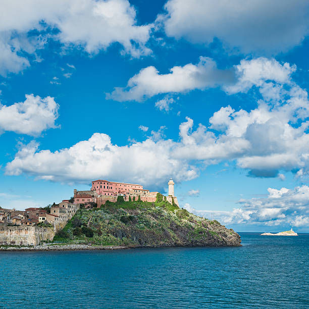 Portoferraio on island Elba, tourist resort. Tuscany, Italy.