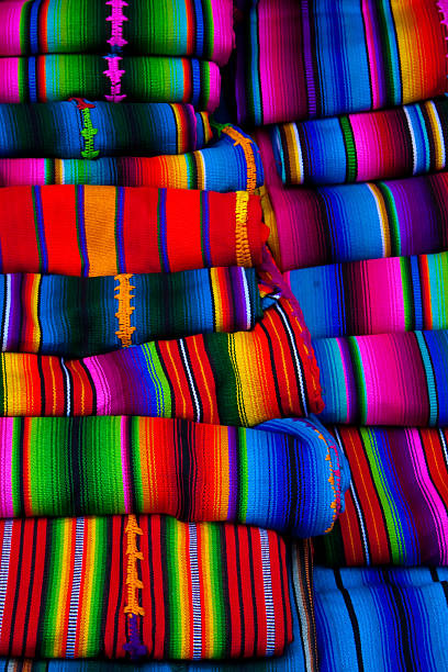 istock Mayan blankets textile designs on the market in Chichicastenango Guatemala 477726169