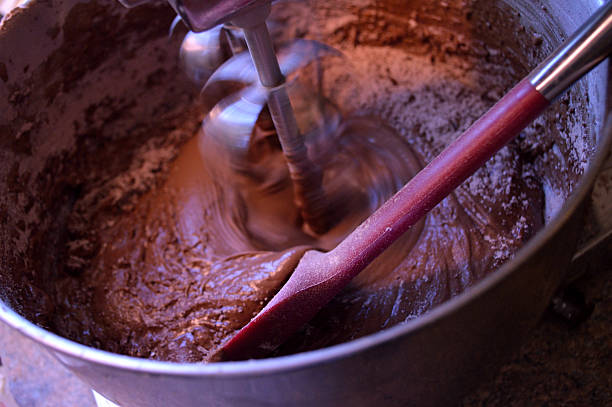 istock Mixing homemade chocolate cake in stand mixer 477727126