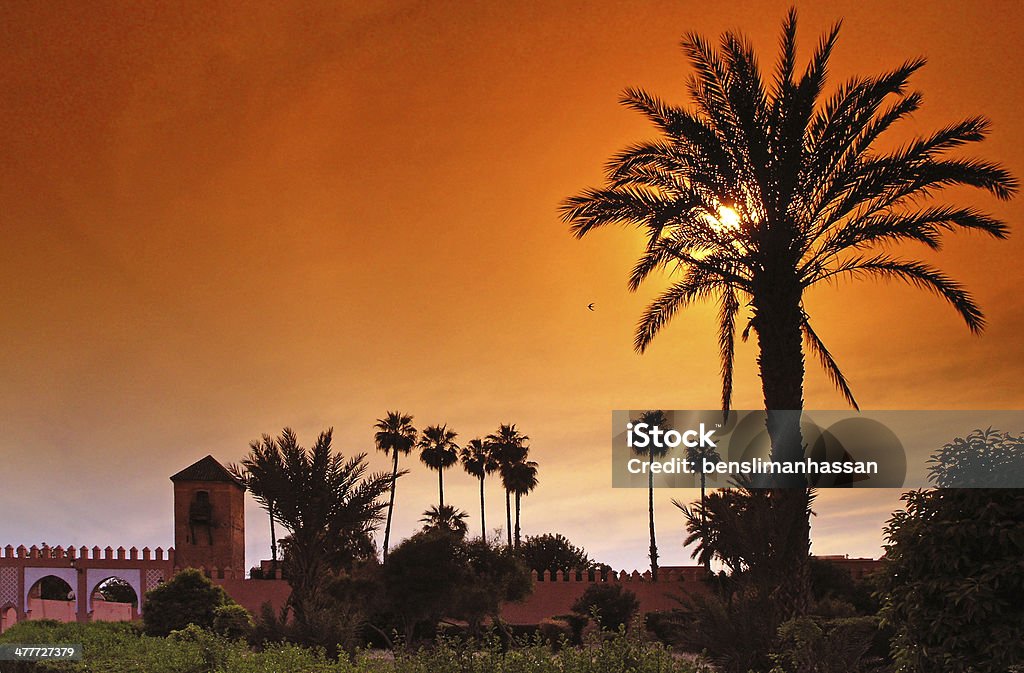 Royal palace in Marrakesch - Lizenzfrei Marrakesch Stock-Foto