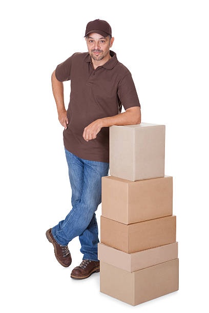 istock Portrait Of Happy Delivery Man 477727448