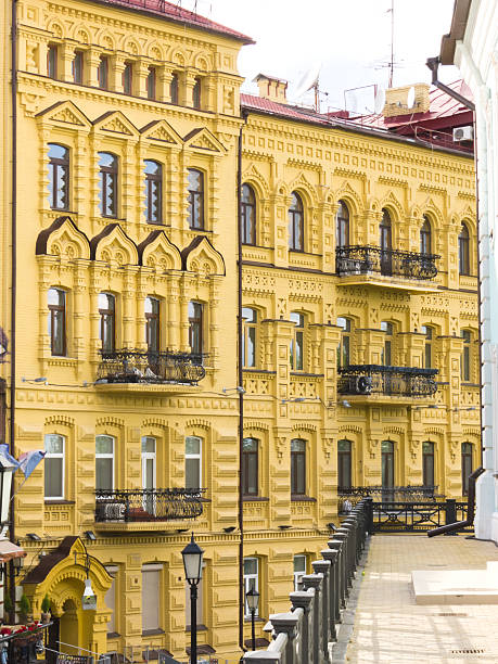 istock Facade at the St. Andrew's descent, Kiev, Ukraine 477728956