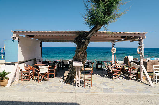 istock Greek bar near the sea 477732559