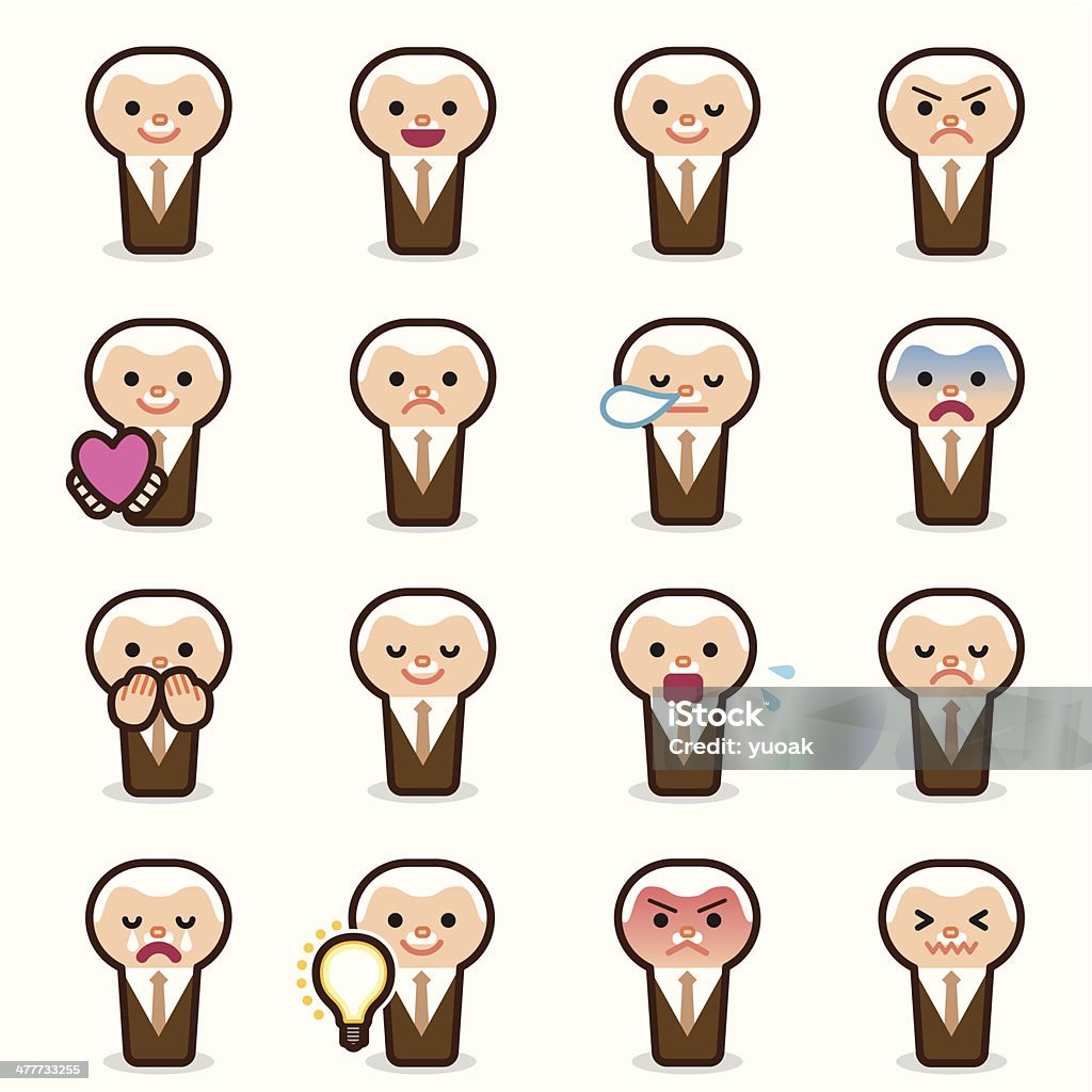 emoticons Homme d'affaires - clipart vectoriel de Adulte libre de droits