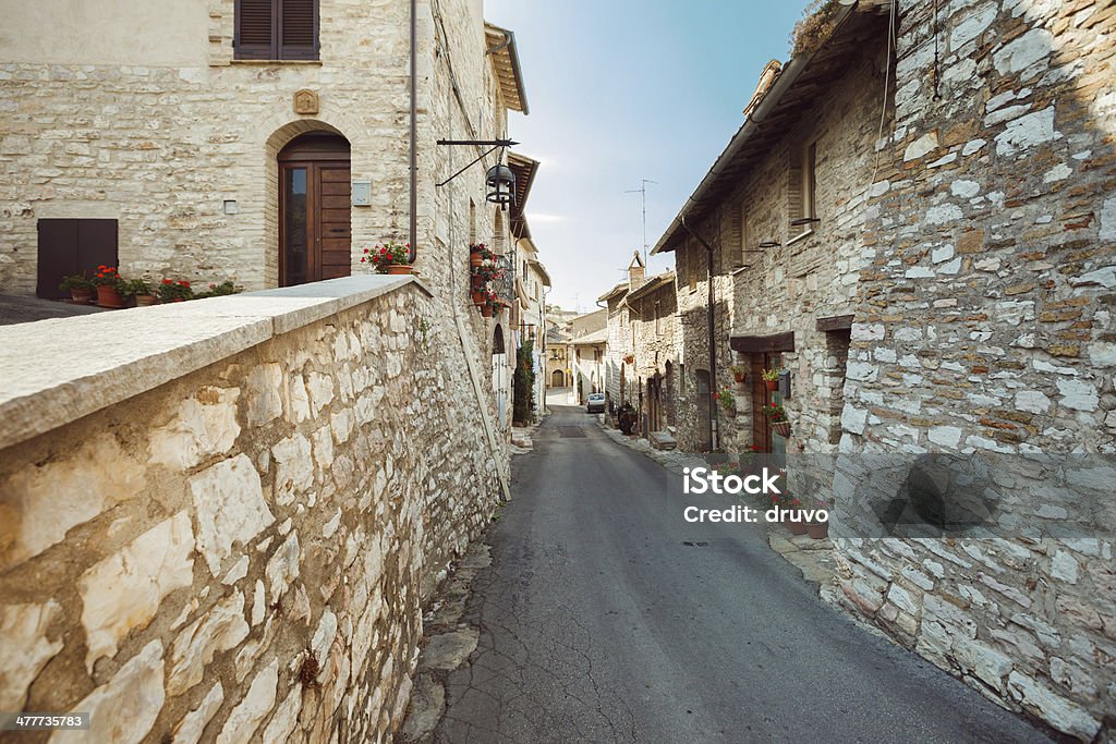 Antiga cidade italiana - Foto de stock de Umbria royalty-free