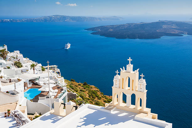 istock White architecture on Santorini island, Greece 477738376