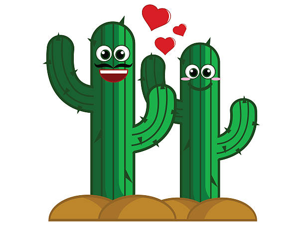 ilustrações, clipart, desenhos animados e ícones de cacto bonito - flower pot potted plant cactus single flower