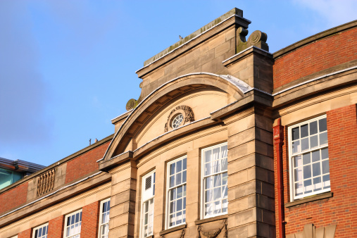 University of Wolverhampton in West Midlands, England. Beautiful old architecture landmark.