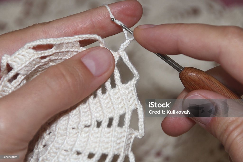 crochet em processo - Royalty-free Algodão Foto de stock
