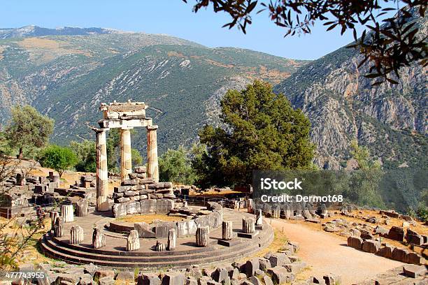Ancient Greek Delphi Temple Stock Photo - Download Image Now - Delphi, Apollo, Greece