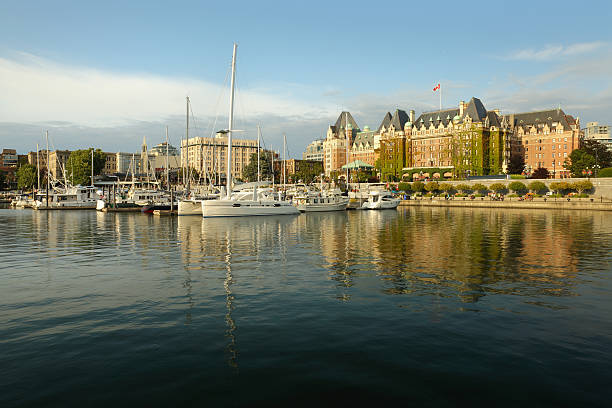 Inner Harbor Afternoon, Victoria, BC stock photo
