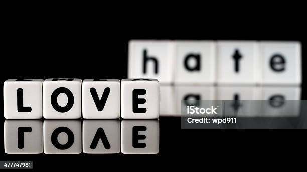 Концепция Love Hate — стоковые фотографии и другие картинки Алфавит - Алфавит, Белый, Вдохновение