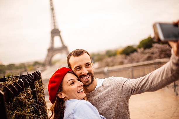 istock Selfie in front of the Eiffel Tower 477749032