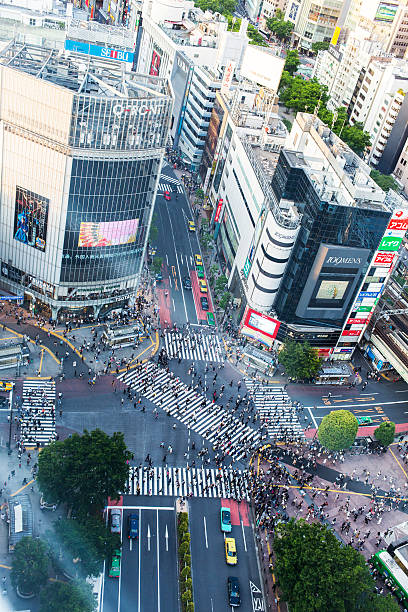 istock Shibuya Crossing Aerial 477749202