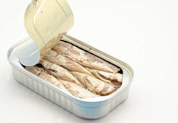 istock Canned sardines in olive oil 477750057