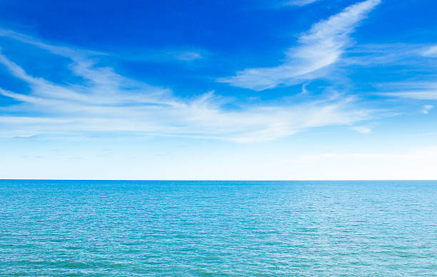 istock blue sea and blue clear sky 477750072