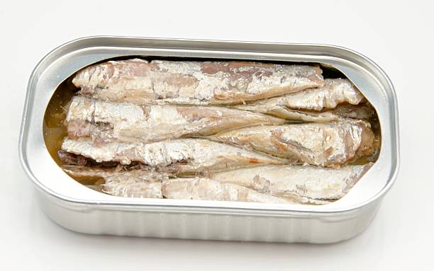 istock Canned sardines in olive oil 477750119