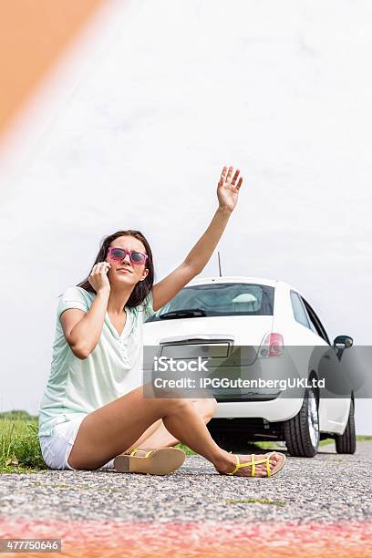 Female Road Trip Stock Photo - Download Image Now - 20-29 Years, 2015, 25-29 Years