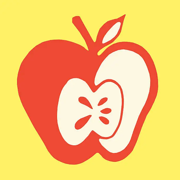 Vector illustration of Apple