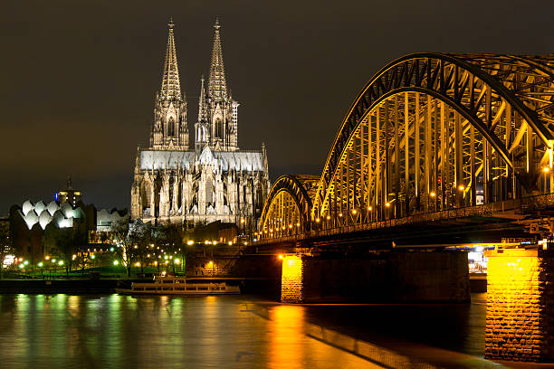 istock Cologne Cathedral and Skyline at Night 477751095