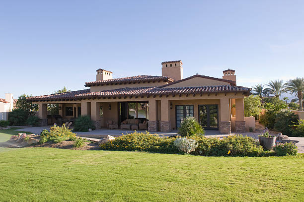 istock Sunlit Garden And House 477754339