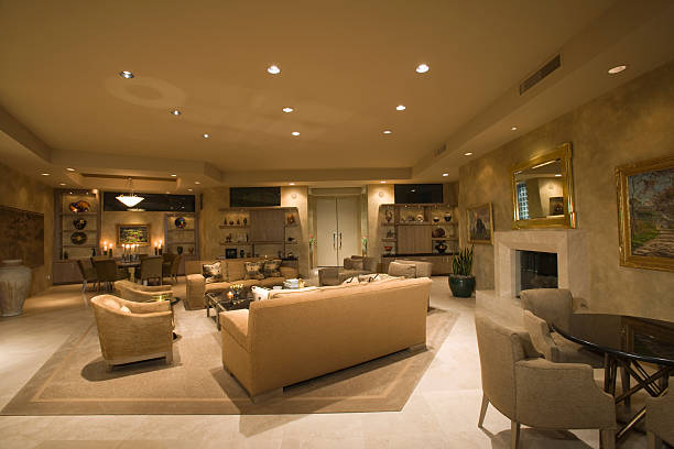 istock Spacious Living Room In Home 477754455