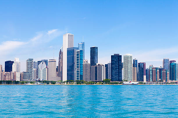 istock Chicago Skyline With Blue Clear Sky 477755507