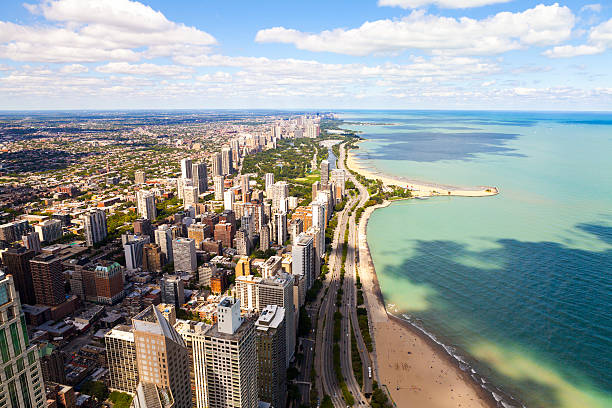 istock Chicago Lake Shore Drive Aerial View 477755633