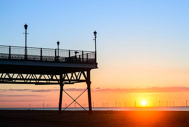 Skegness pier early morning sunrise