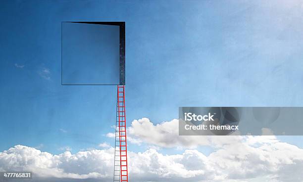 Cloudspace And Ladder Stock Photo - Download Image Now - Door, Concepts, Opening