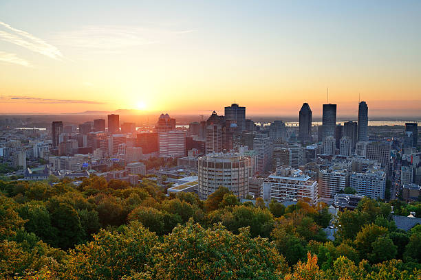 istock Sunrise in Montreal viewed from Mont Royal 477766161