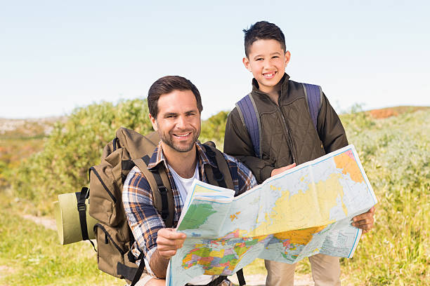 istock Father and son on a hike together 477766206