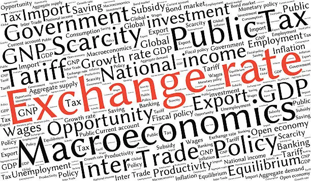 Vector illustration of word cloud of economic growth related items