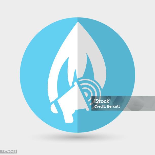 Fire Icon Stock Illustration - Download Image Now - 2015, Abstract, Alertness