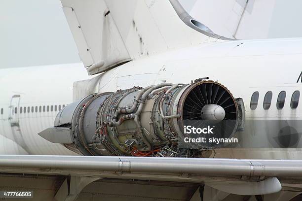 Engine Per Aerei - Fotografie stock e altre immagini di Close-up - Close-up, Aereo di linea, Aeroplano