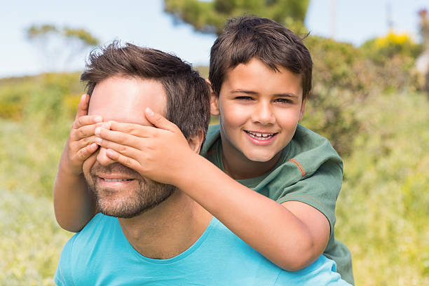 istock Father and son in the countryside 477767428