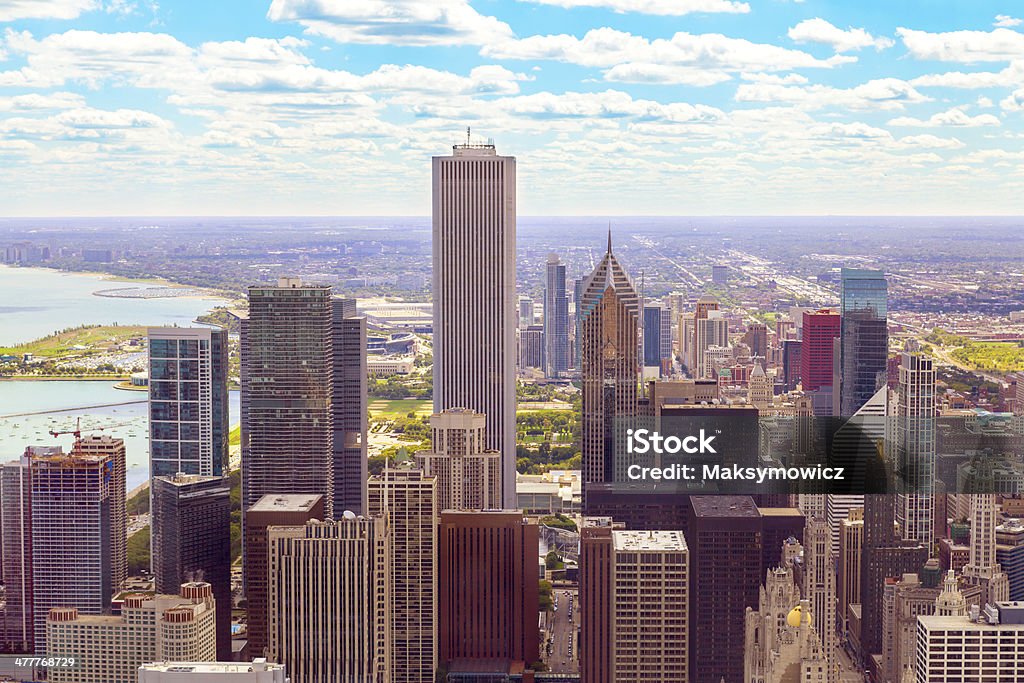 Vista superior na Estação do centro da cidade de chicago - Royalty-free América do Norte Foto de stock