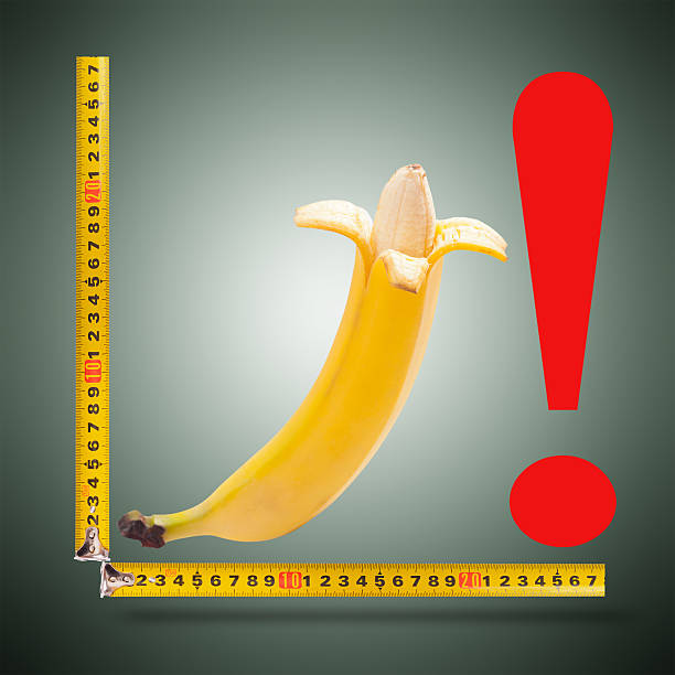 istock Large banana and measuring tape 477768911