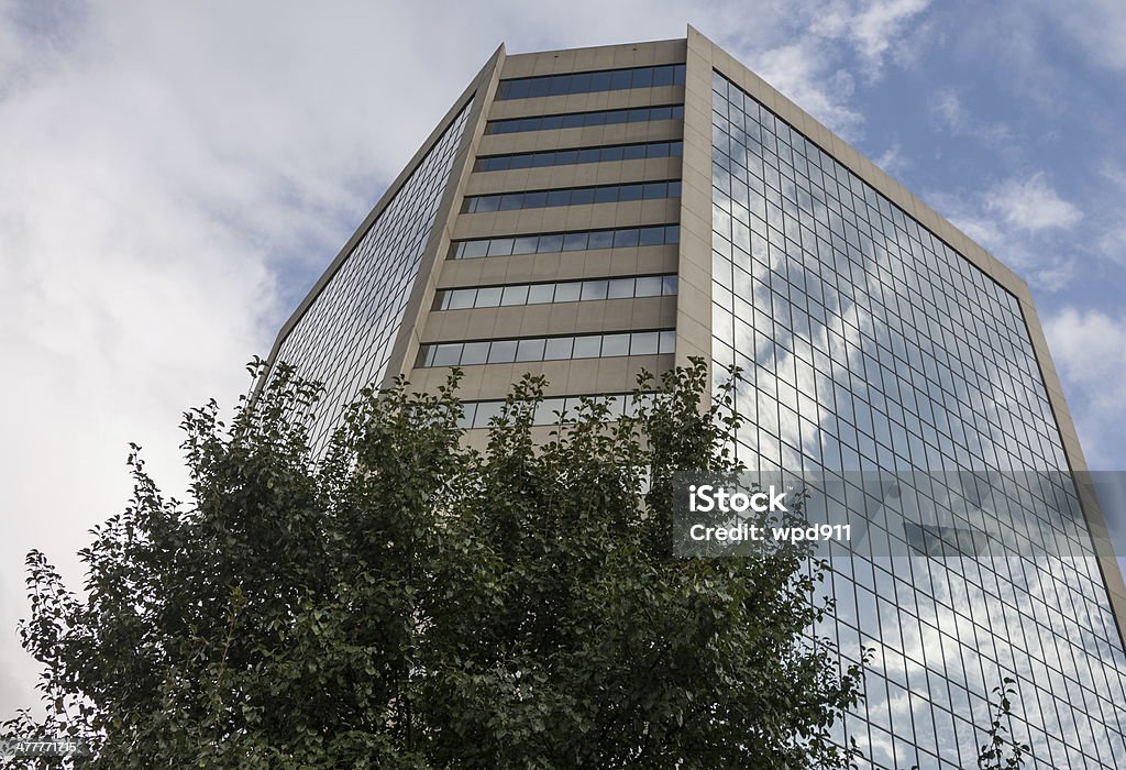 Wolken spiegelt auf Gebäude - Lizenzfrei Greenville - South Carolina Stock-Foto