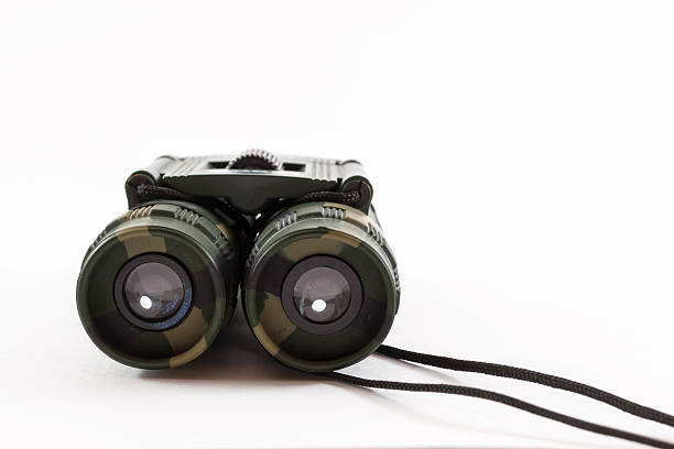 mini cestini camouflage - binoculars watching optical instrument closed foto e immagini stock