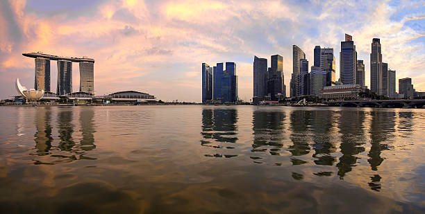 istock Reflection of Singapore Skyline Panorama 477772617