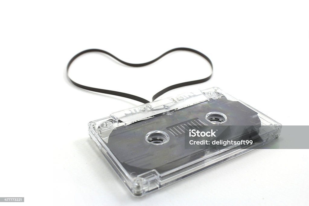 Um compacto cassete com coração em forma de Fita - Royalty-free Amor Foto de stock