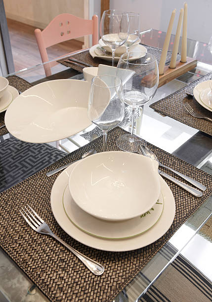 istock Crockery set over a table ready to be served 477778076