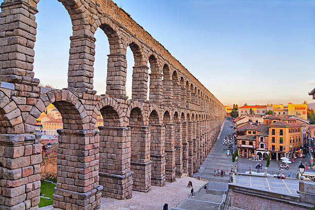 istock Ancient Roman aqueduct in Segovia, Spain 477779124