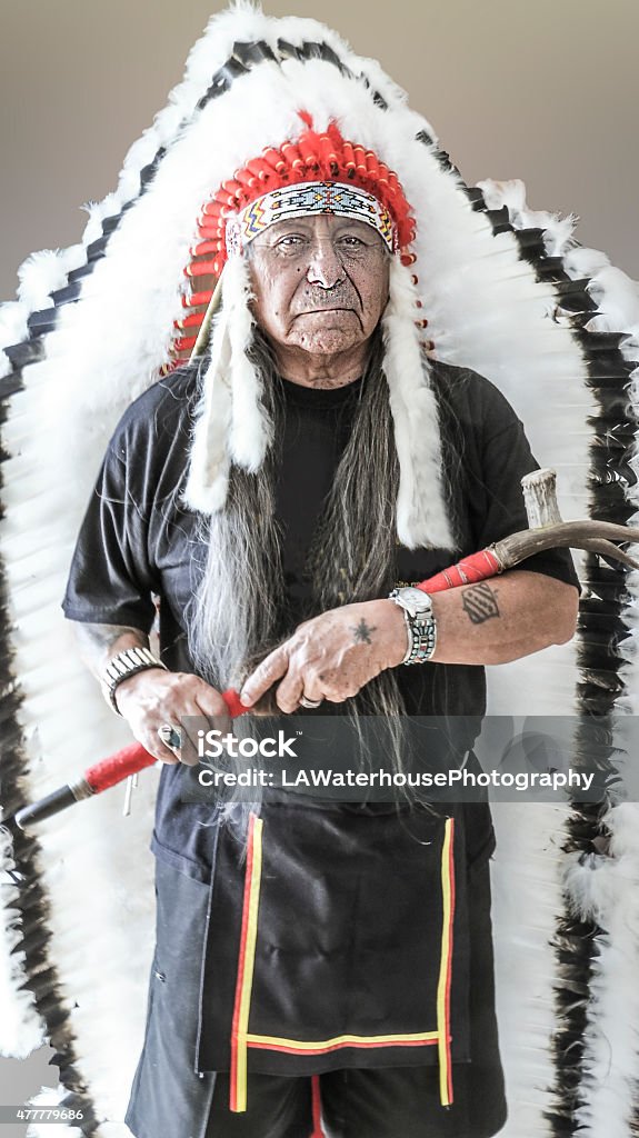 Hopi Elder This Native American is a very respected, high-ranking elder in the Hopi community. Indigenous Peoples of the Americas Stock Photo