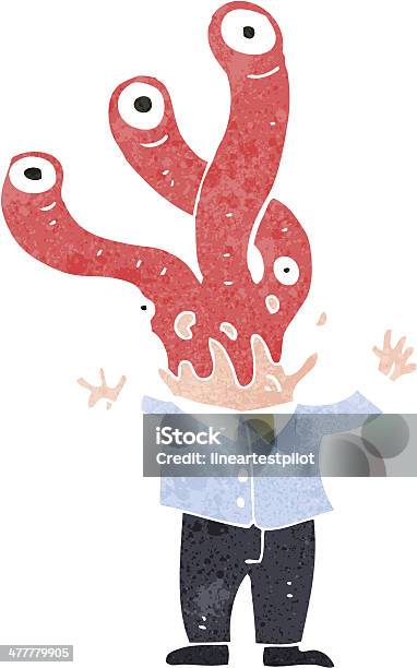 Monster Exploding Retro Cartoon Man Exploding Into Monster Stock Illustration - Download ...