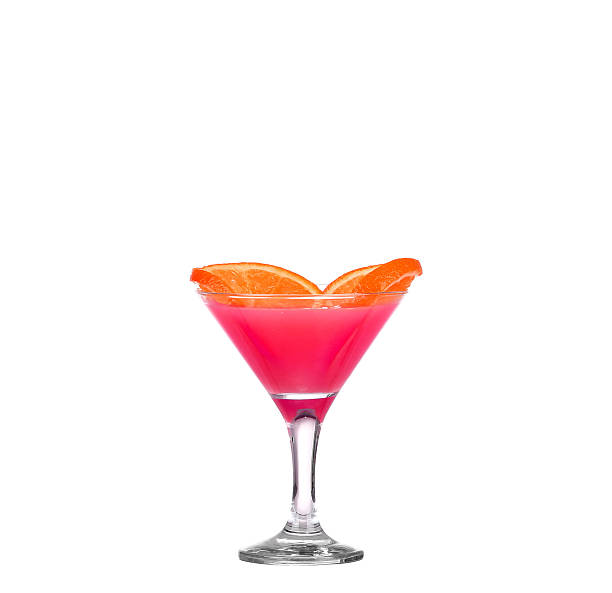 istock Fresh pink cocktail isolated on white background 477782754