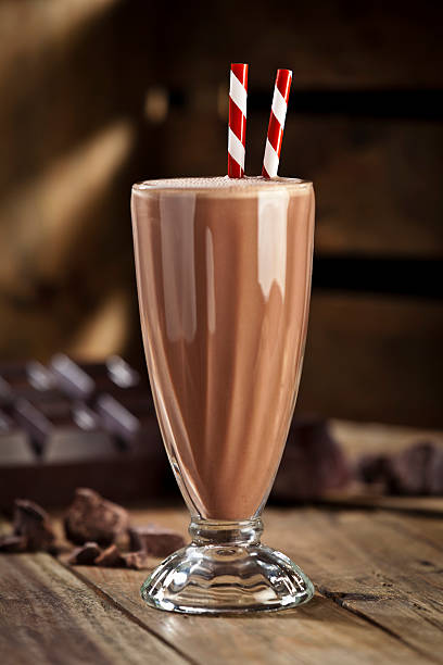 istock Chocolate Milkshake with chocolate bar and chunks. 477782830